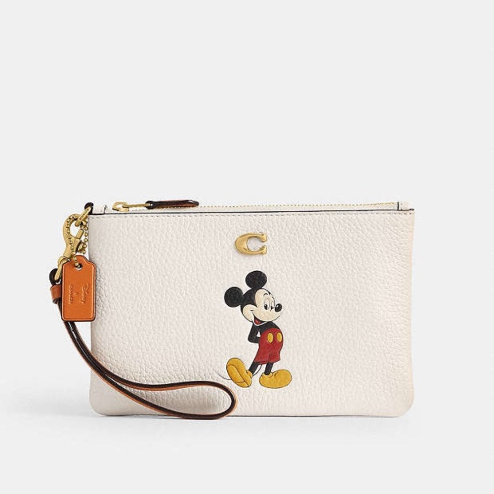 Coach X Disney Essential Small Wristlet With Mickey Mouse